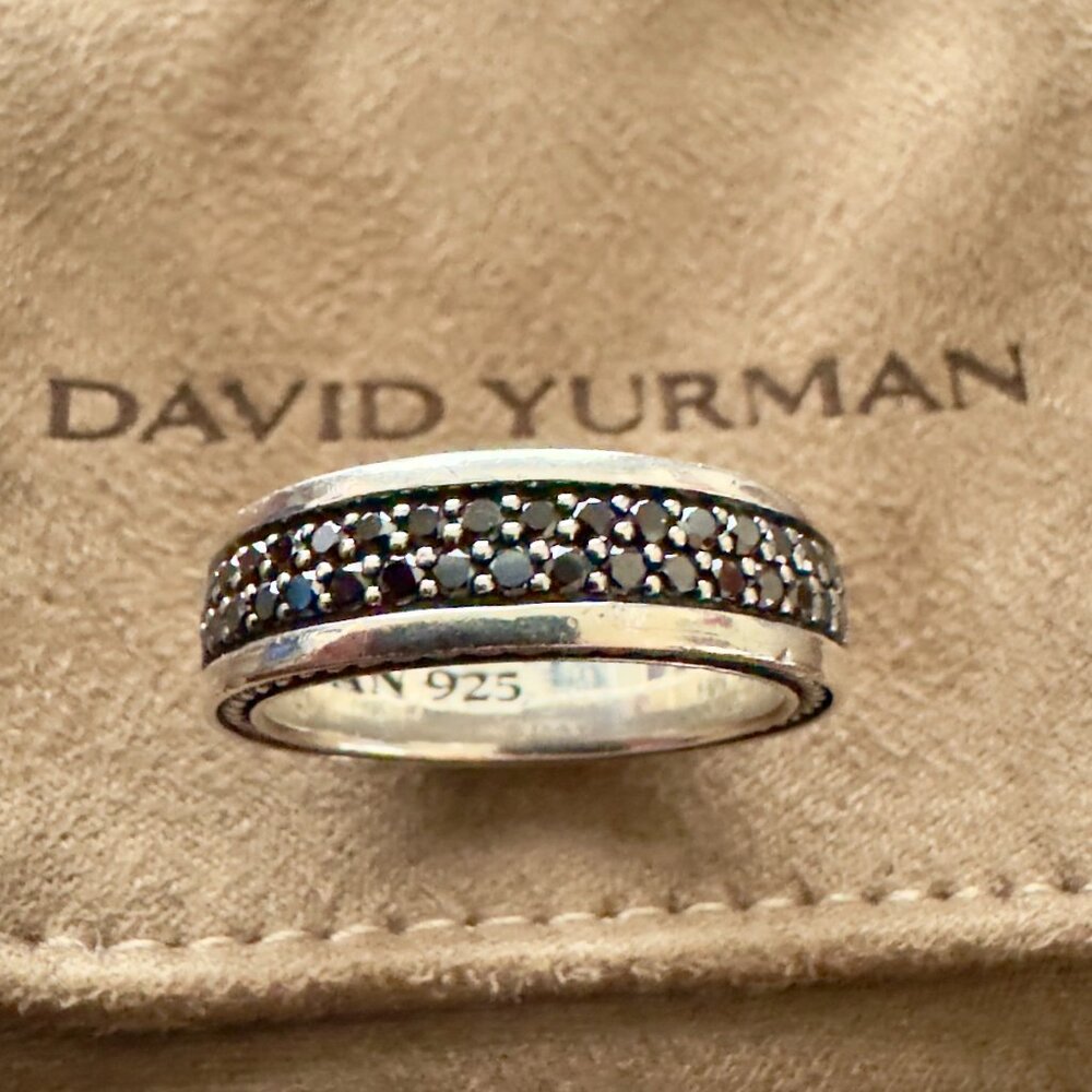 Yurman Black Diamond Ring (2 rows)